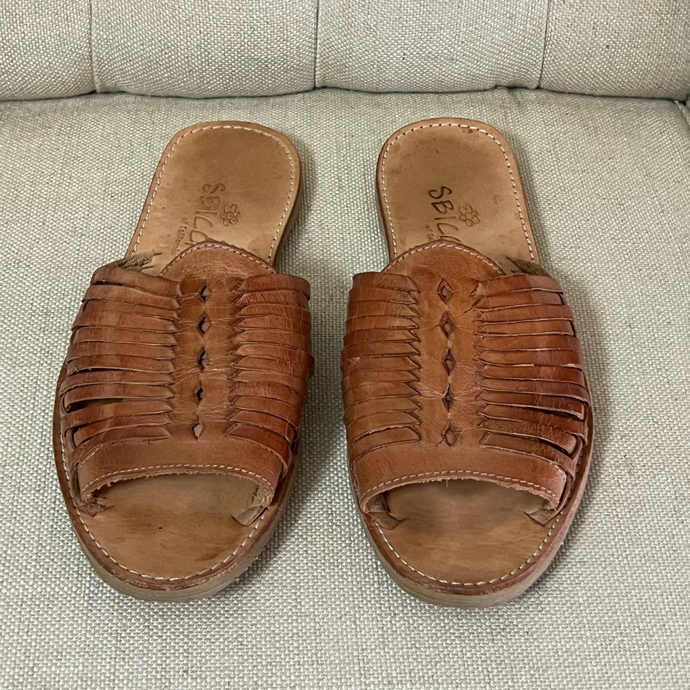 Sbicca Leather Sandal Size 8